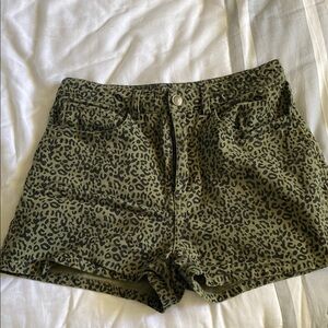 Leopard Print Women's Shorts